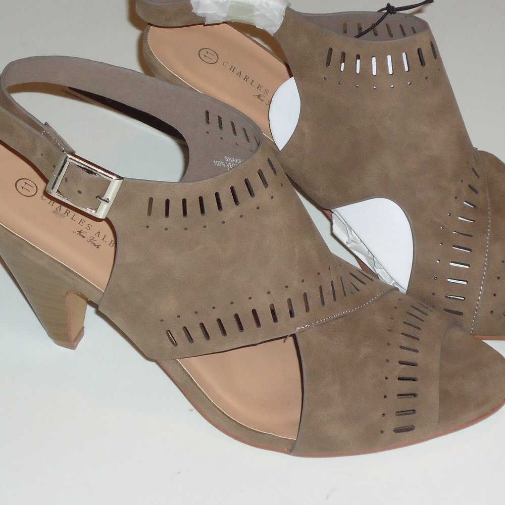 Vegan Leather Cut Out Booties